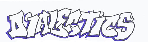 Dialectics for Kids hip hop style graphic